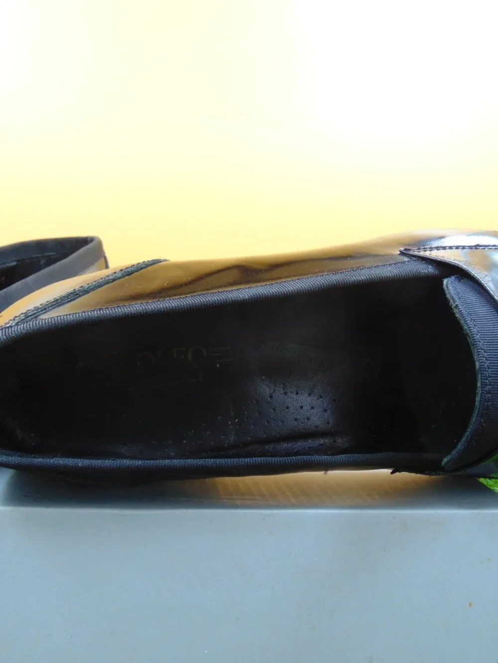 Adolfo 5583/1 mens size 13 m shoes black patent leather wedding shoes